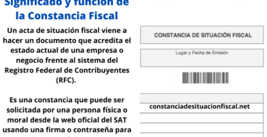 significado de constancia fiscal