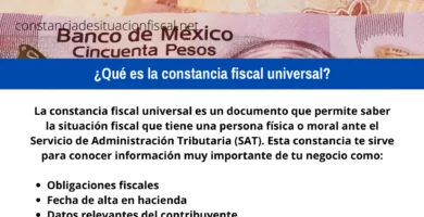 qu&eacute; es la constancia fiscal universal